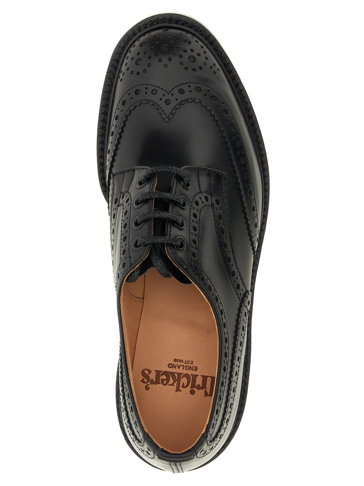 Tricker's Bourton Lace up Shoes Black, view 4