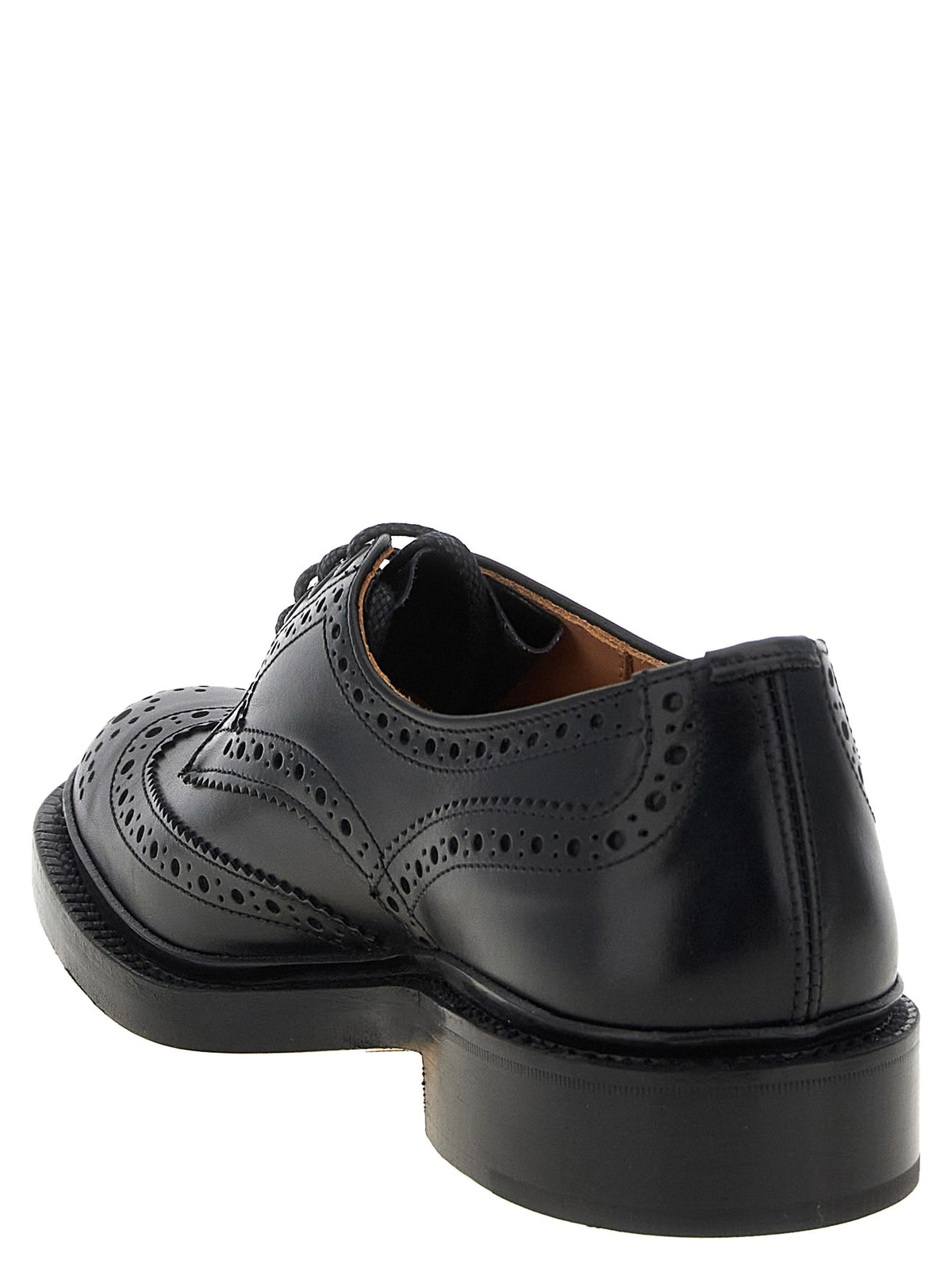Tricker's Bourton Lace up Shoes Black, view 3