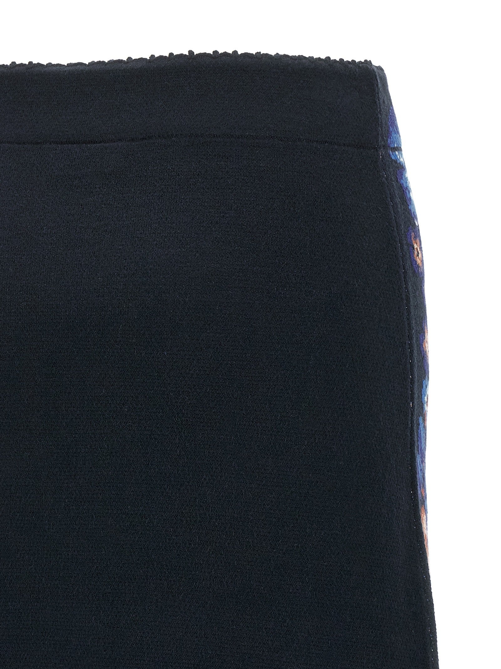 FARM Rio Bow Garden Knit Intarsia Skirt Gold