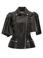 Alexander McQueen Bow Knot Biker Vest Black, view 2