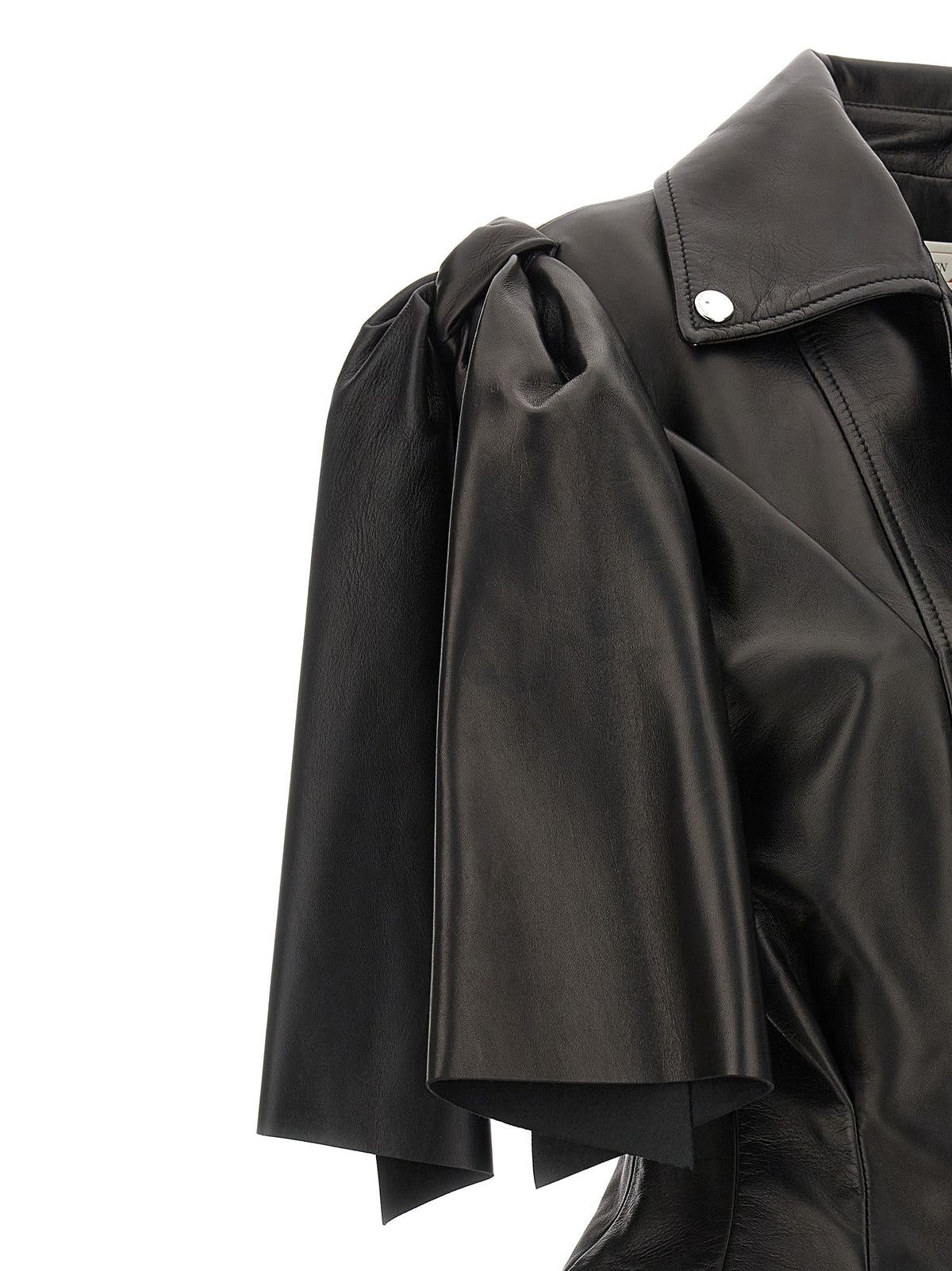 Alexander McQueen Bow Knot Biker Vest Black