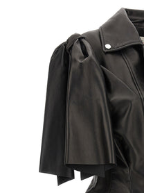 Alexander McQueen Bow Knot Biker Vest Black