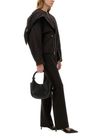 Bow Neck Bomber Jacket