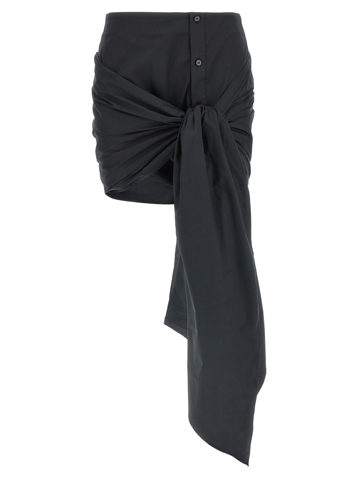 The Attico Bow Skirt Black