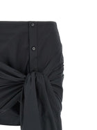 The Attico Bow Skirt Black, view 3