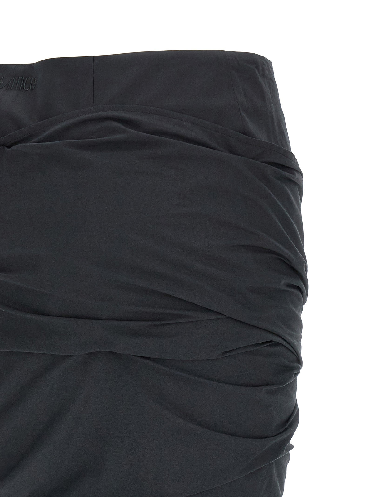 The Attico Bow Skirt Black, view 4