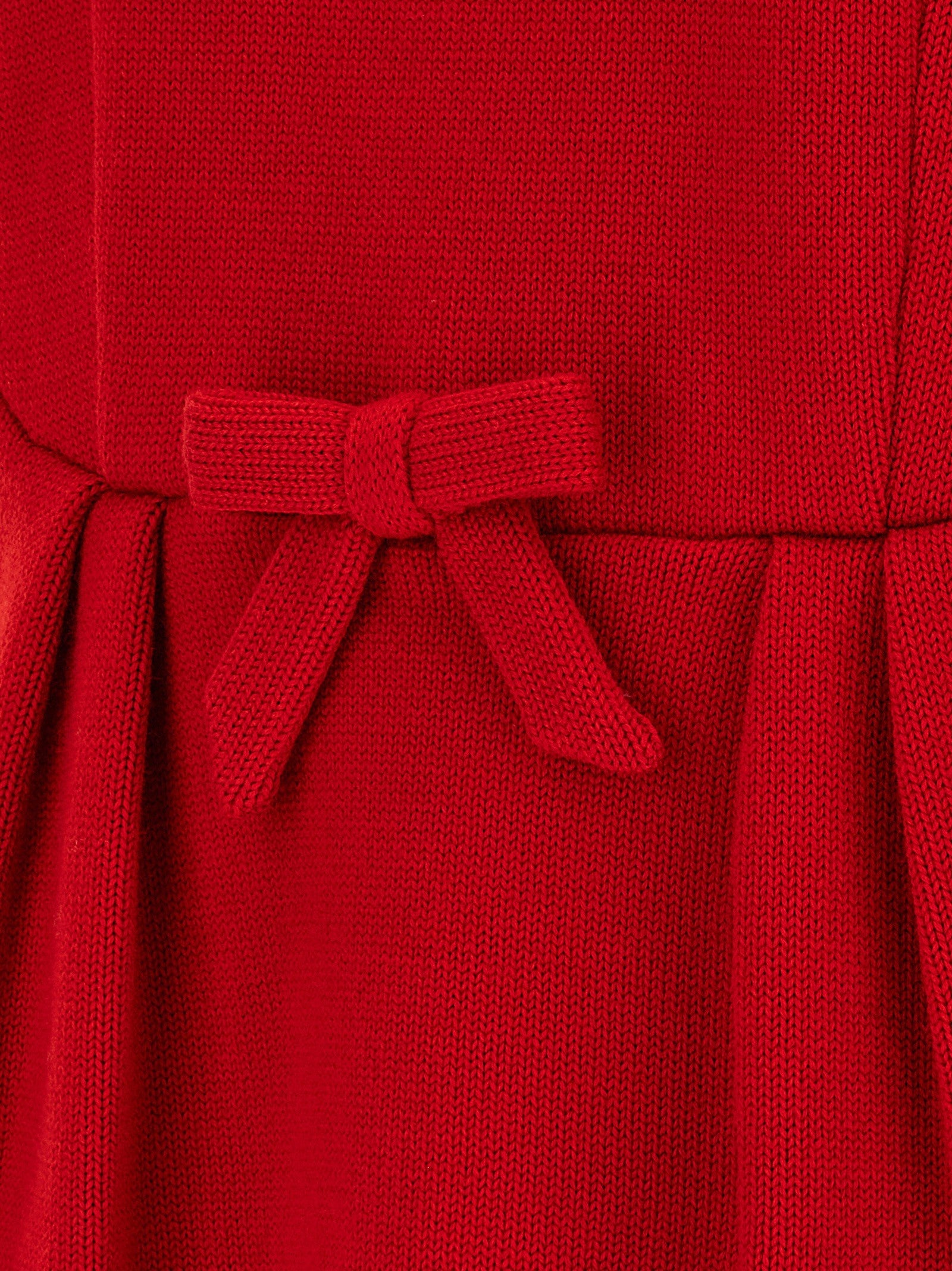 PRADA Bow Sweater Red