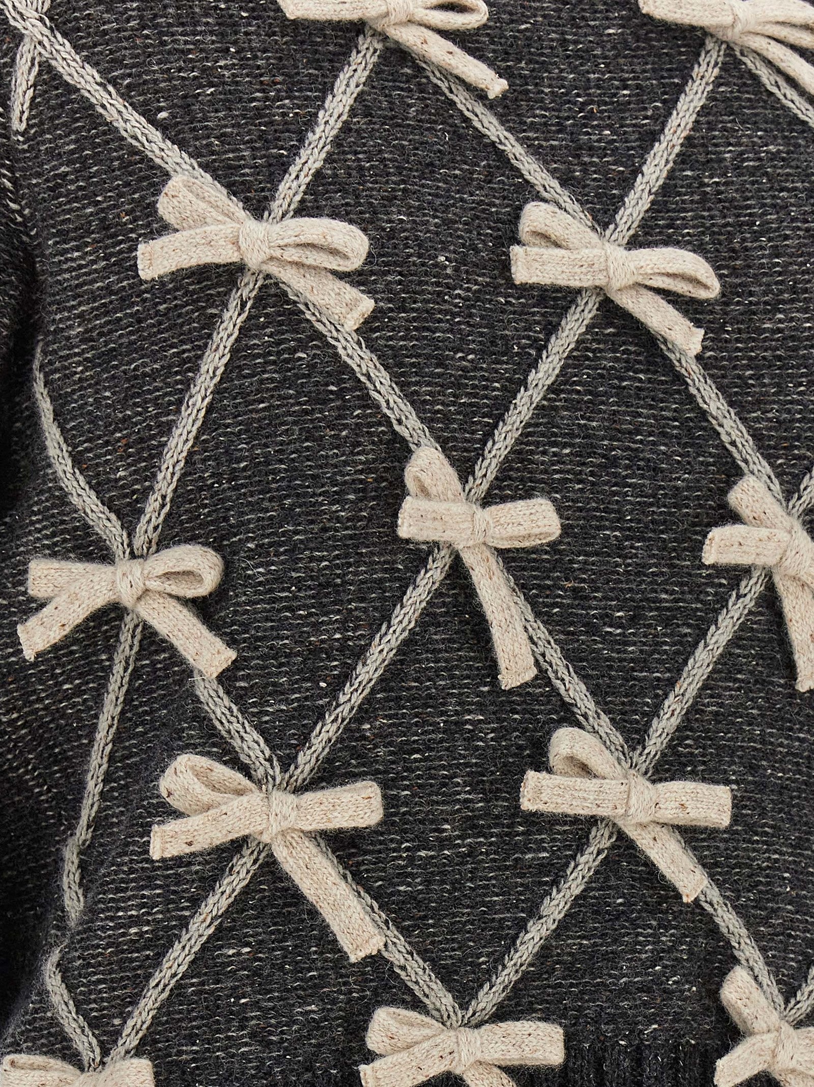 Moschino Bow Sweater Grey