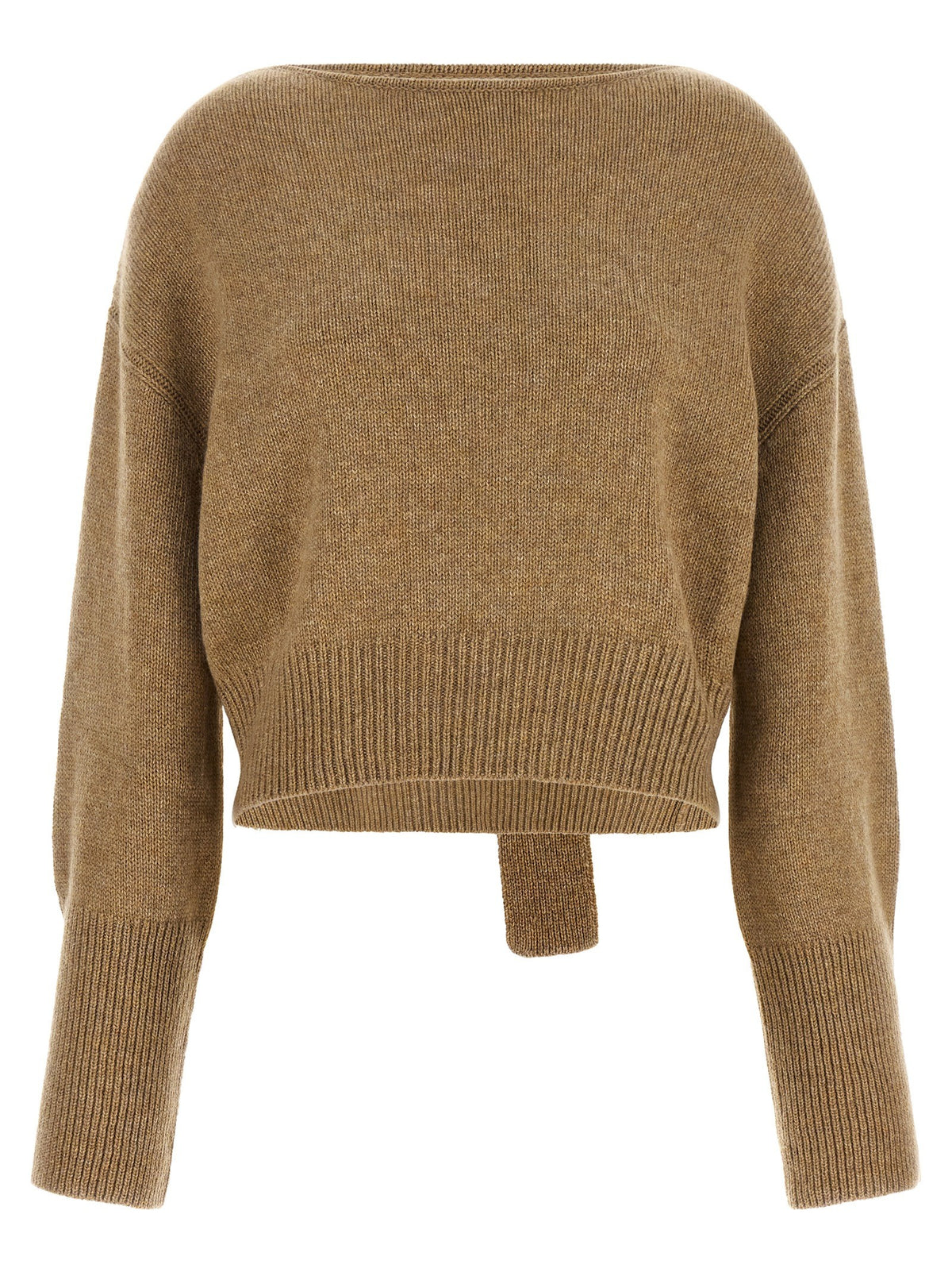Ermanno Scervino Bow Sweater Beige