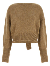 Ermanno Scervino Bow Sweater Beige