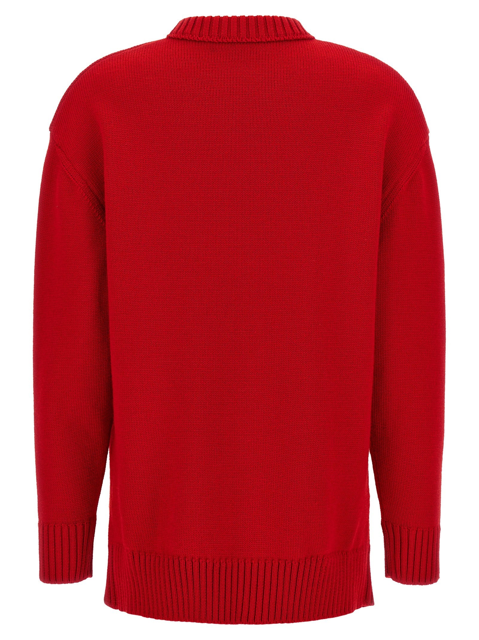 PRADA Bow Sweater Red