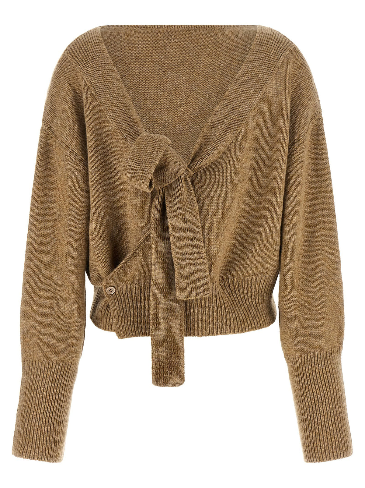 Ermanno Scervino Bow Sweater Beige