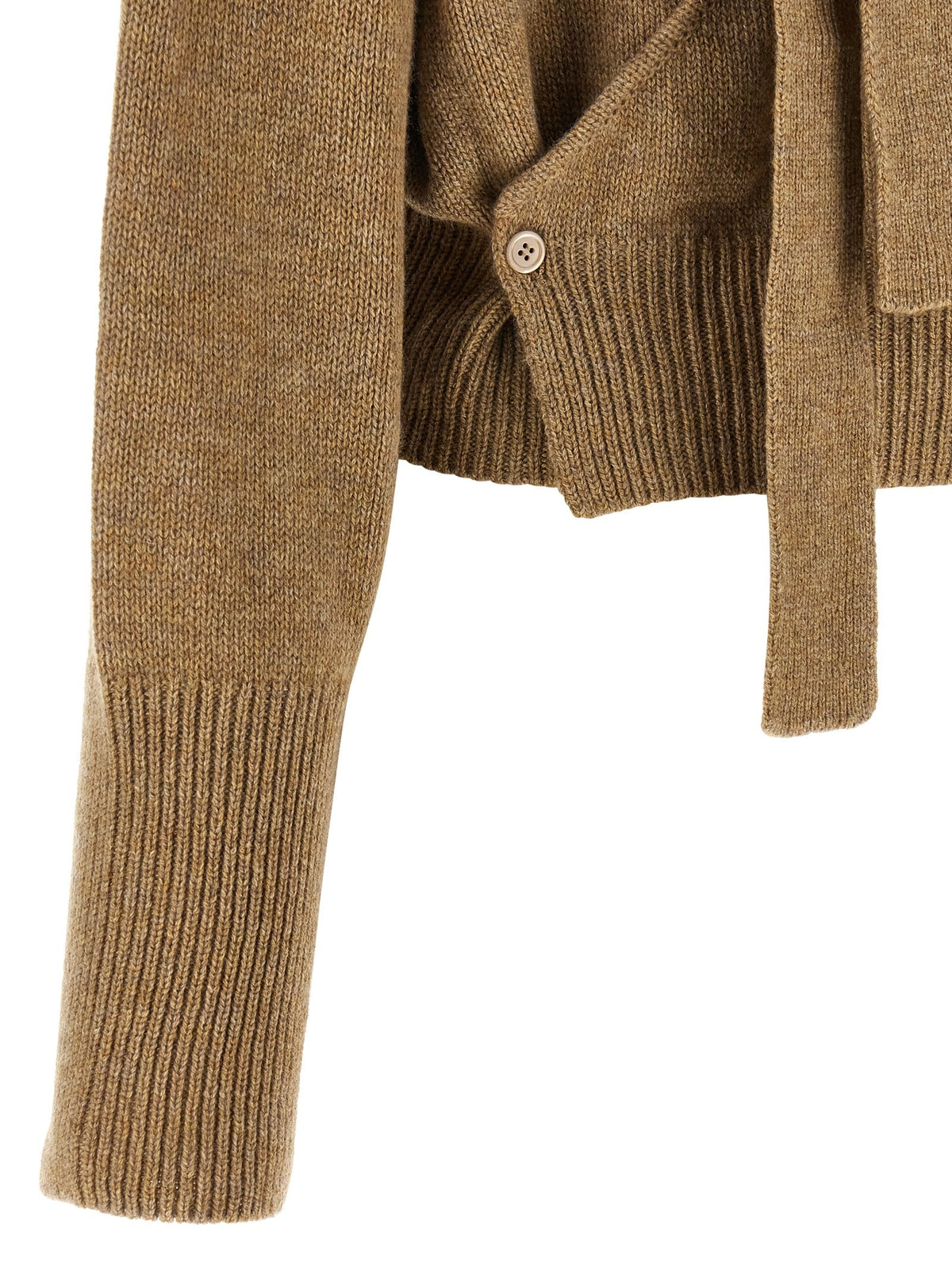 Ermanno Scervino Bow Sweater Beige