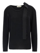 Alberta Ferretti Bow Sweater Black