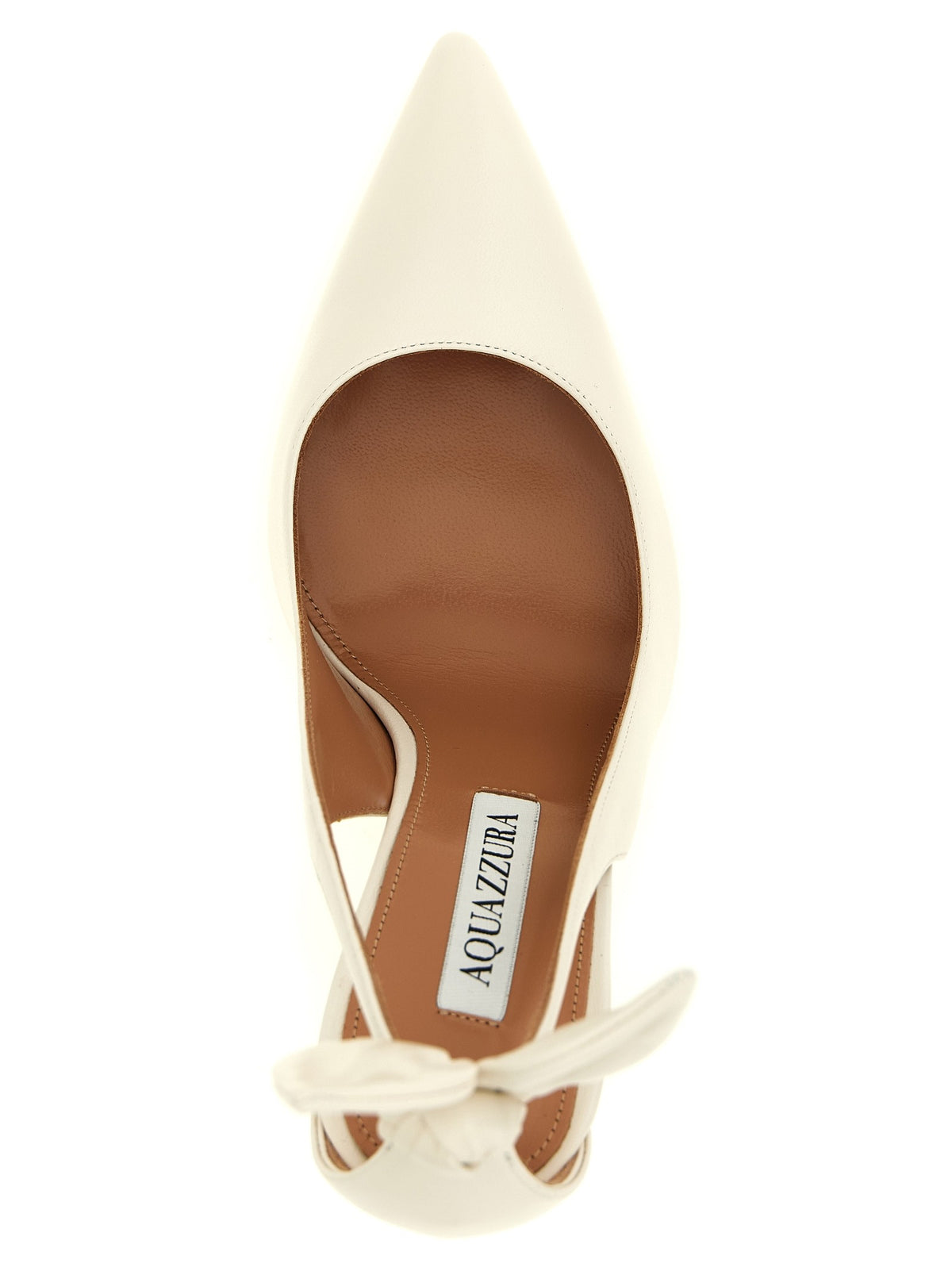 Aquazzura Bow Tie Pumps White, view 4