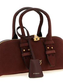Pinko Bowling Baguette Shoulder Bag Red, view 3