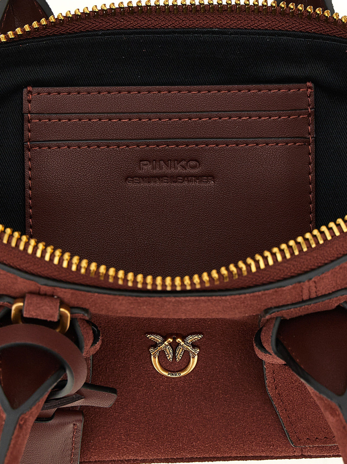 Pinko Bowling Baguette Shoulder Bag Red, view 4
