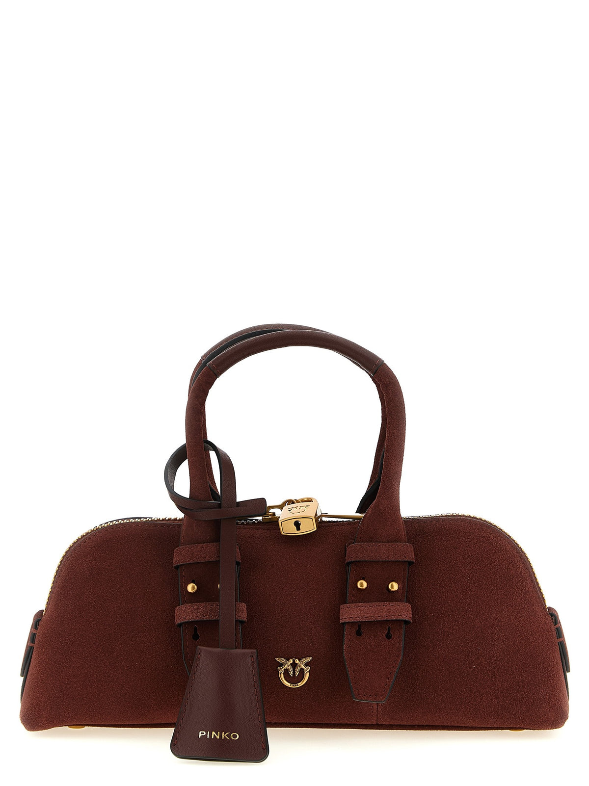 Pinko Bowling Baguette Shoulder Bag Red