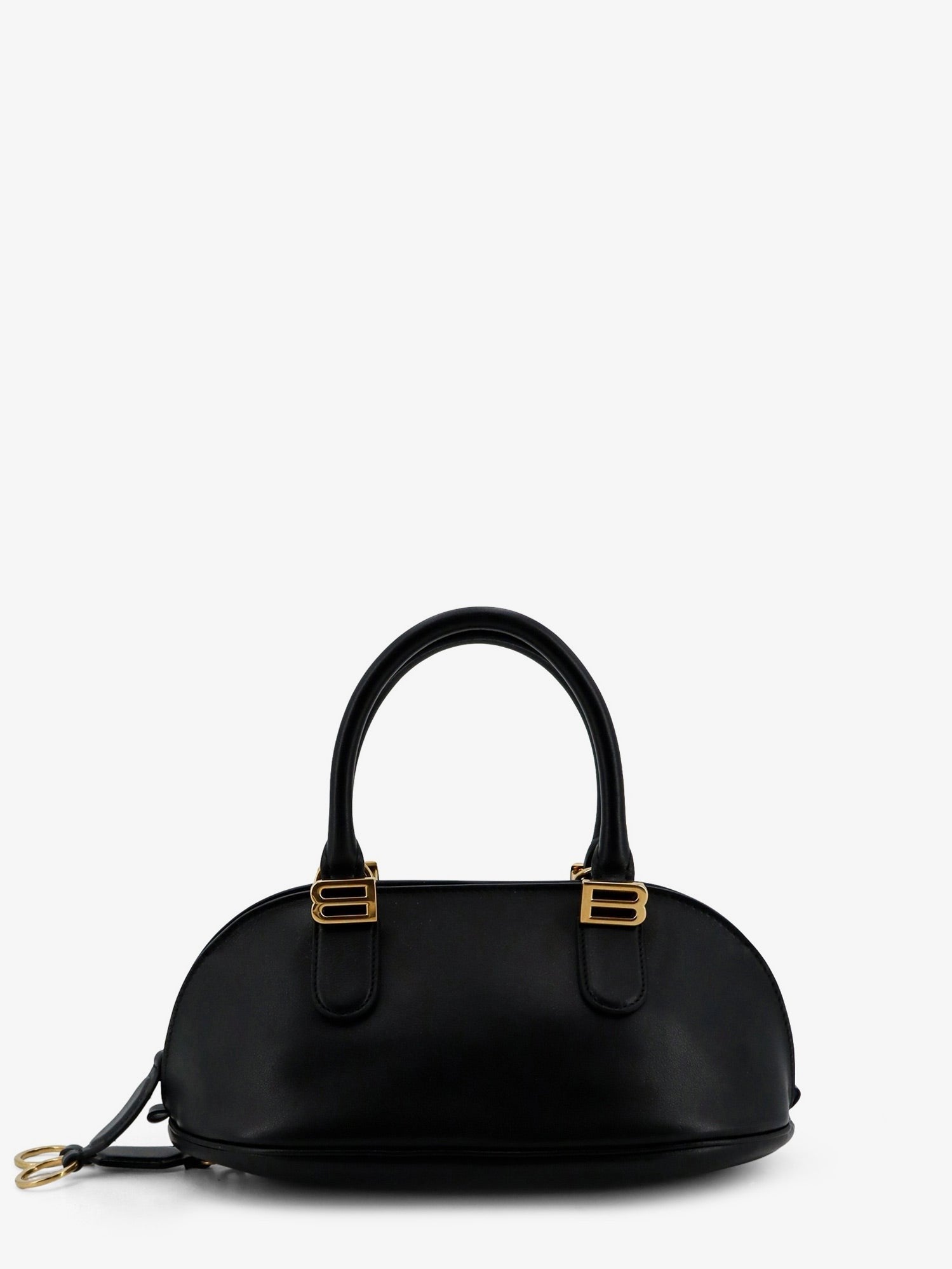 Balenciaga Women's Bowling Bolero Leather Handbag Black