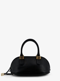 Balenciaga Women's Bowling Bolero Leather Handbag Black
