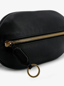 Balenciaga Women's Bowling Bolero Leather Handbag Black
