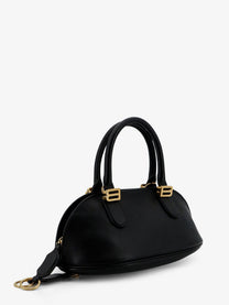 Balenciaga Women's Bowling Bolero Leather Handbag Black