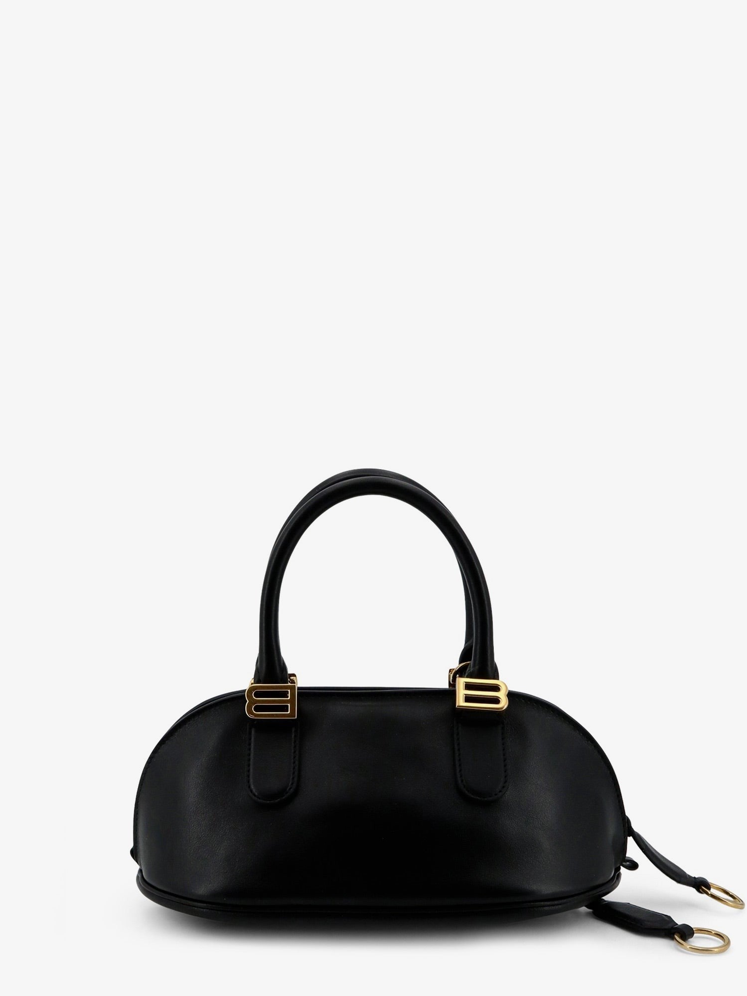 Balenciaga Women's Bowling Bolero Leather Handbag Black
