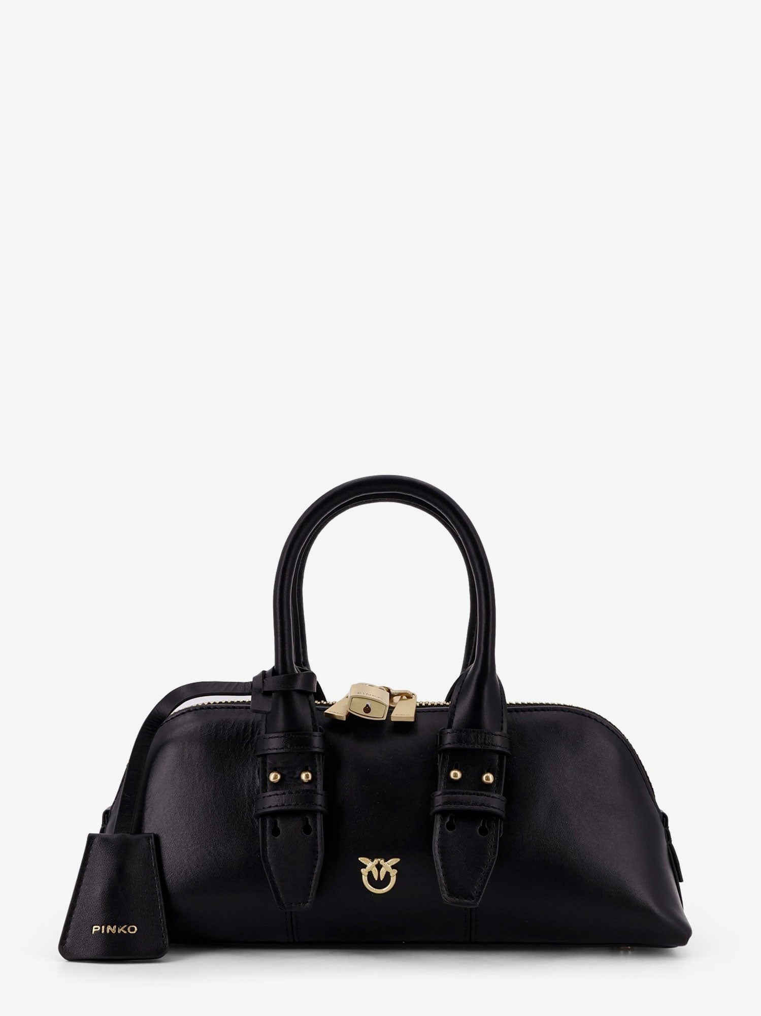 Pinko Women's Bowling Escape Bag Leather Handbag Black