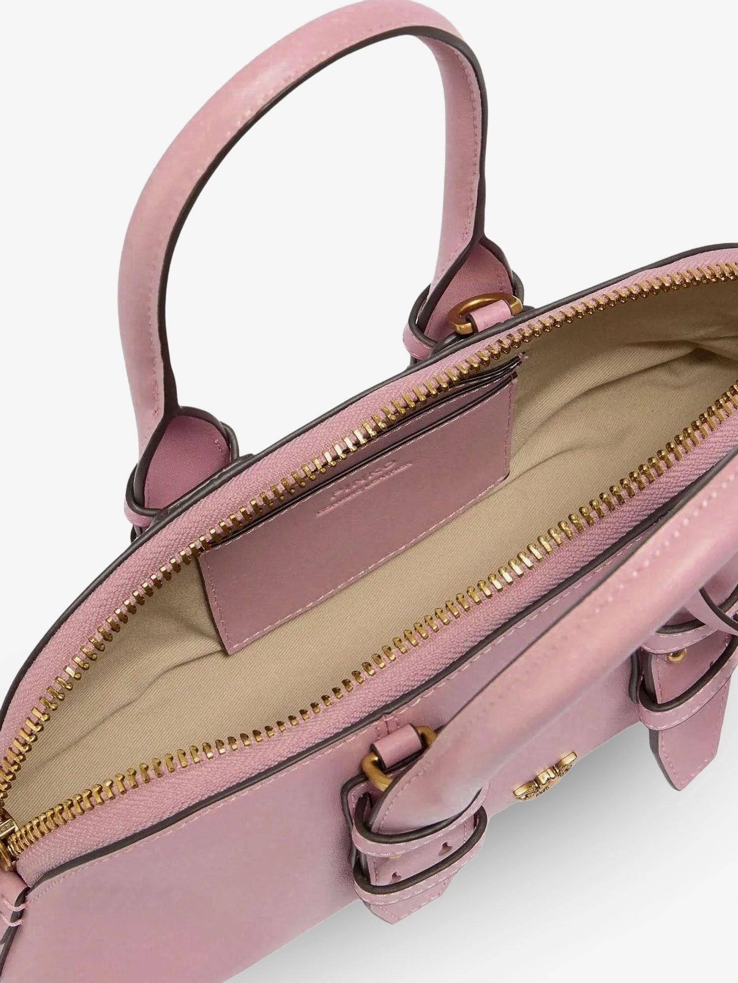 Pinko Women's Bowling Escape Leather Handbag Pink