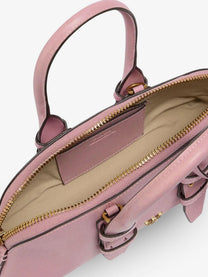 Pinko Women's Bowling Escape Leather Handbag Pink