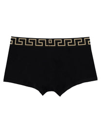 Versace Men's Boxer with Greca Black, view 2