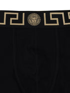 Versace Men's Boxer with Greca Black, view 3