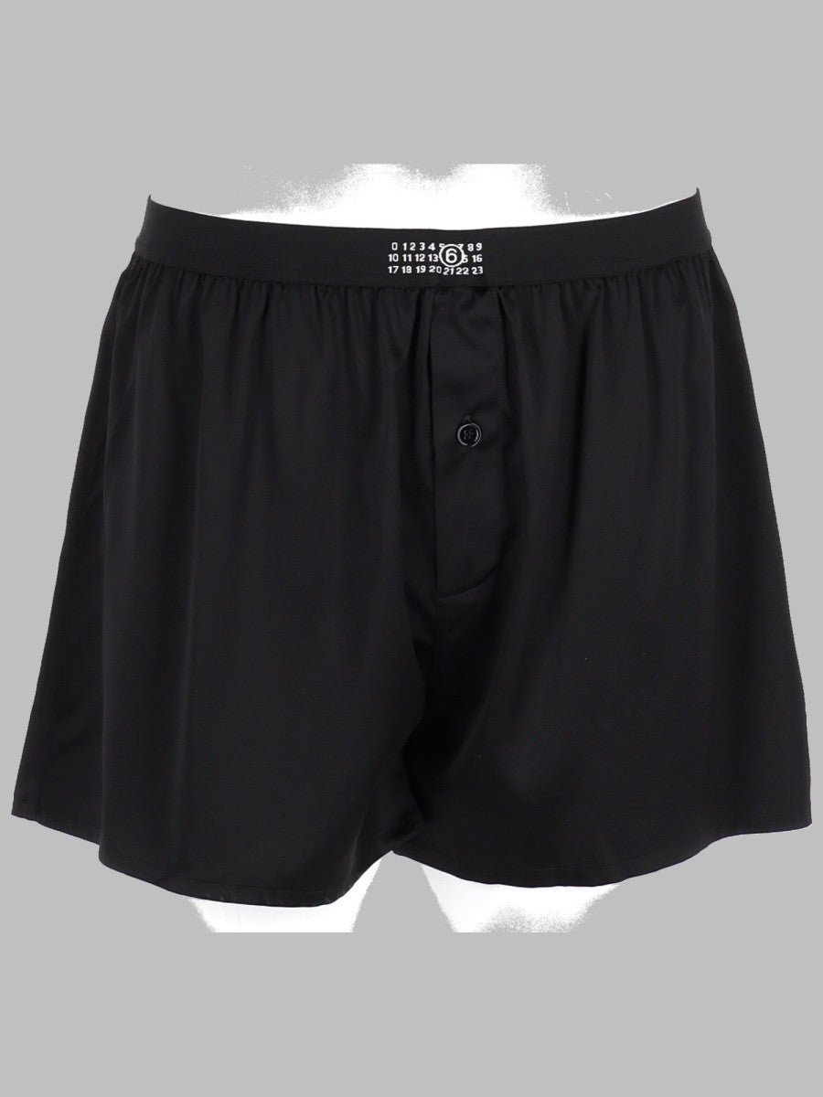 MM6 Maison Margiela Men's Boxer in Seta Black