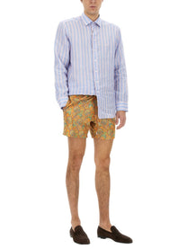 Etro Men's Boxer Swimsuit Orange