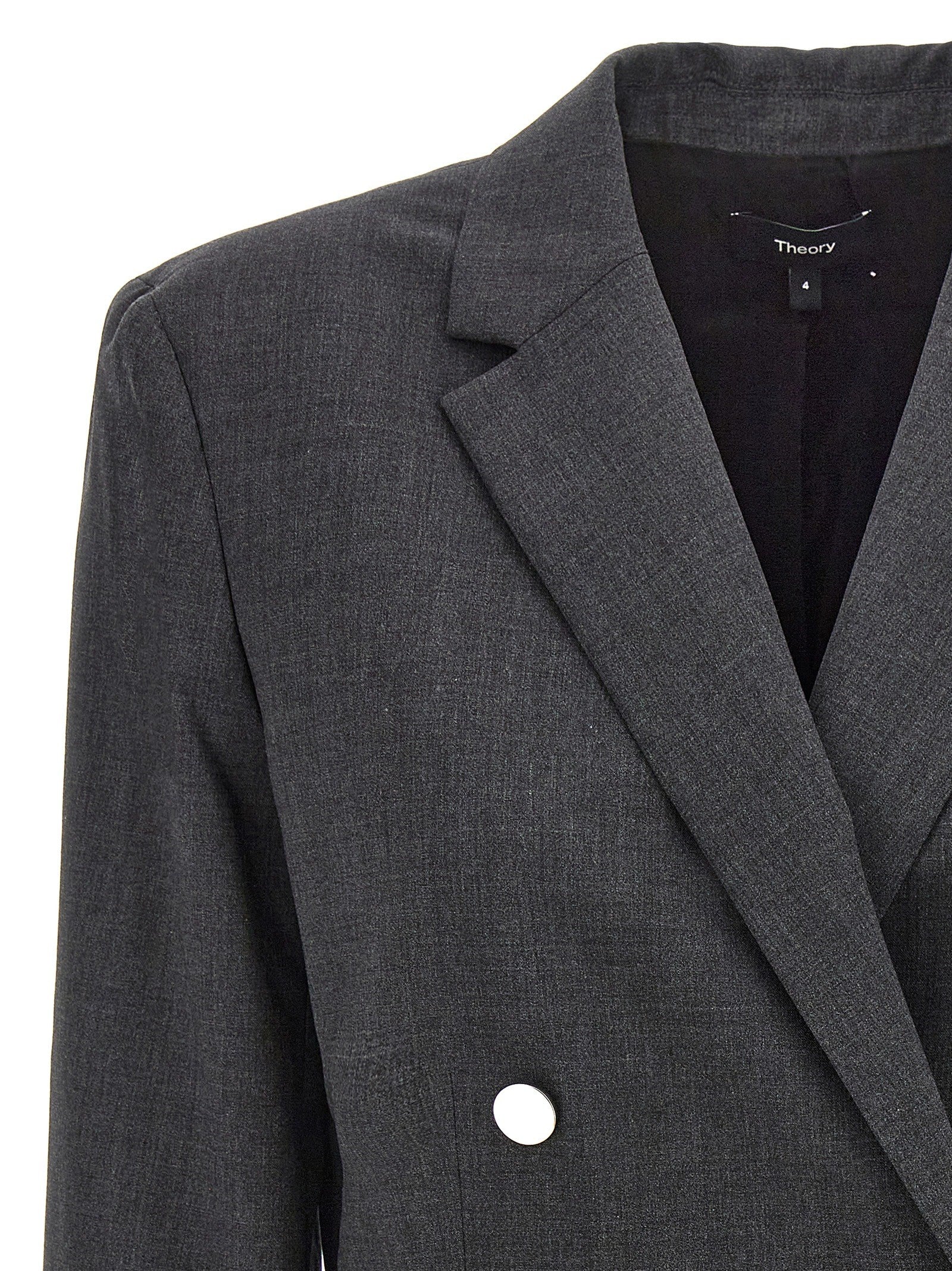 Theory Boxy Blazer Grey