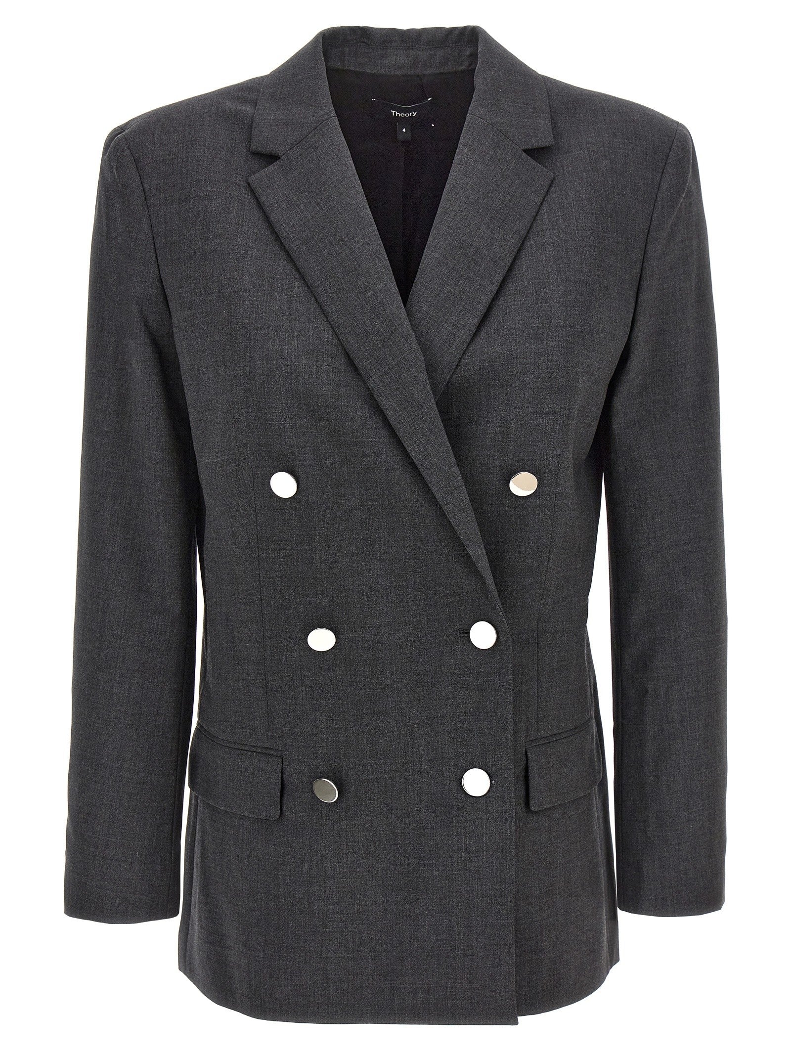 Theory Boxy Blazer Grey