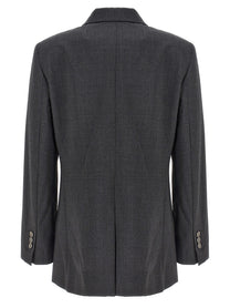 Theory Boxy Blazer Grey