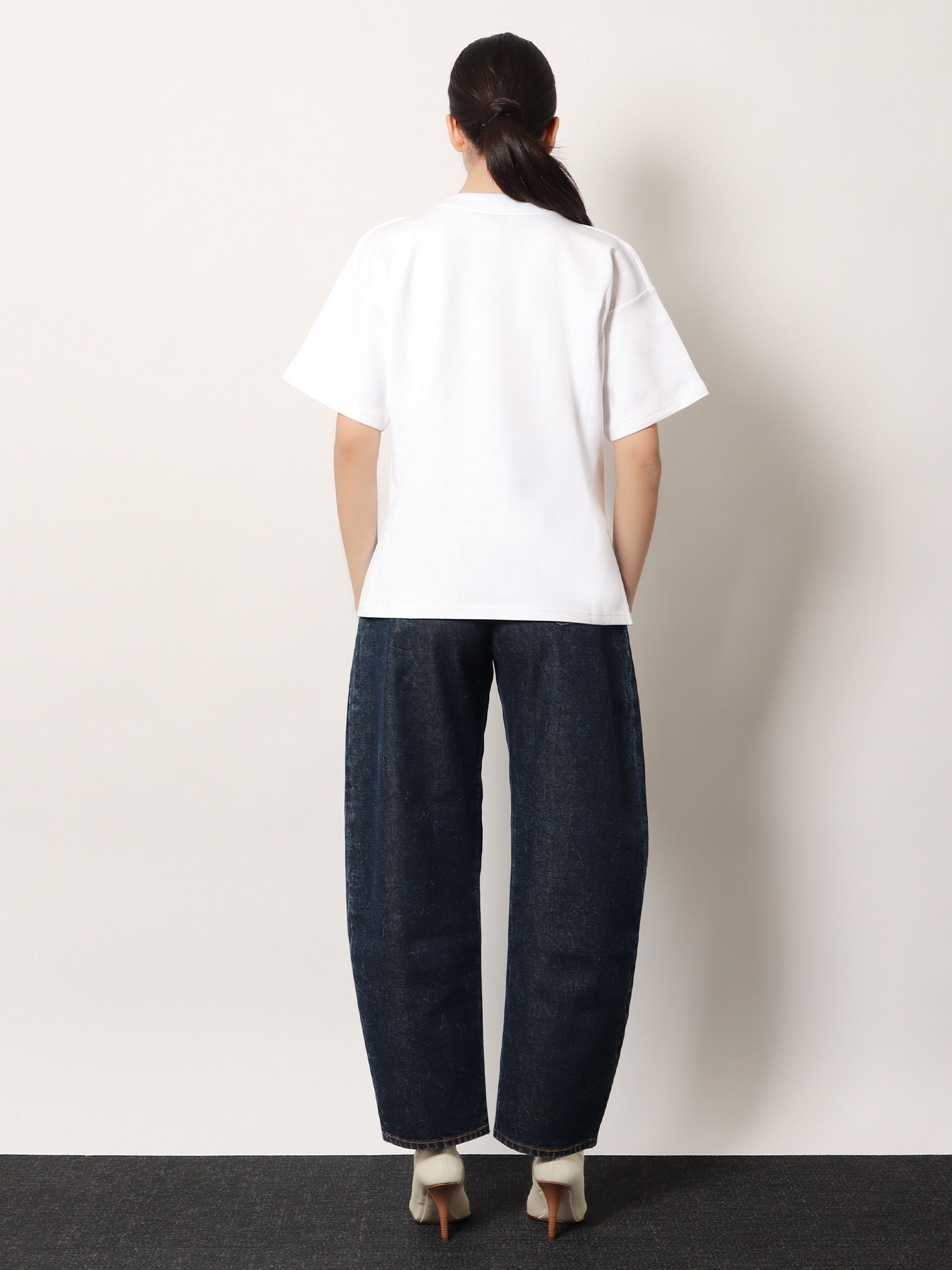 ALAÏA Women's Boxy Cotton Blend Shirt White