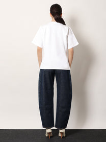 ALAÏA Women's Boxy Cotton Blend Shirt White