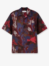 Oamc Peacemaker Men's Boxy Multicolor Cotton Shirt Pattern