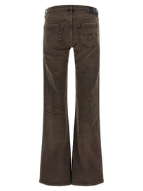 R13 Boy Flare Denim Jeans Brown