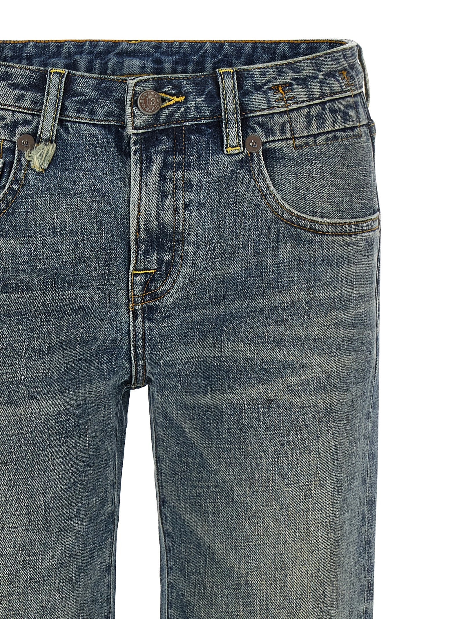 R13 Boy Flare Jeans Blue