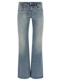 R13 Boy Flare Jeans Blue