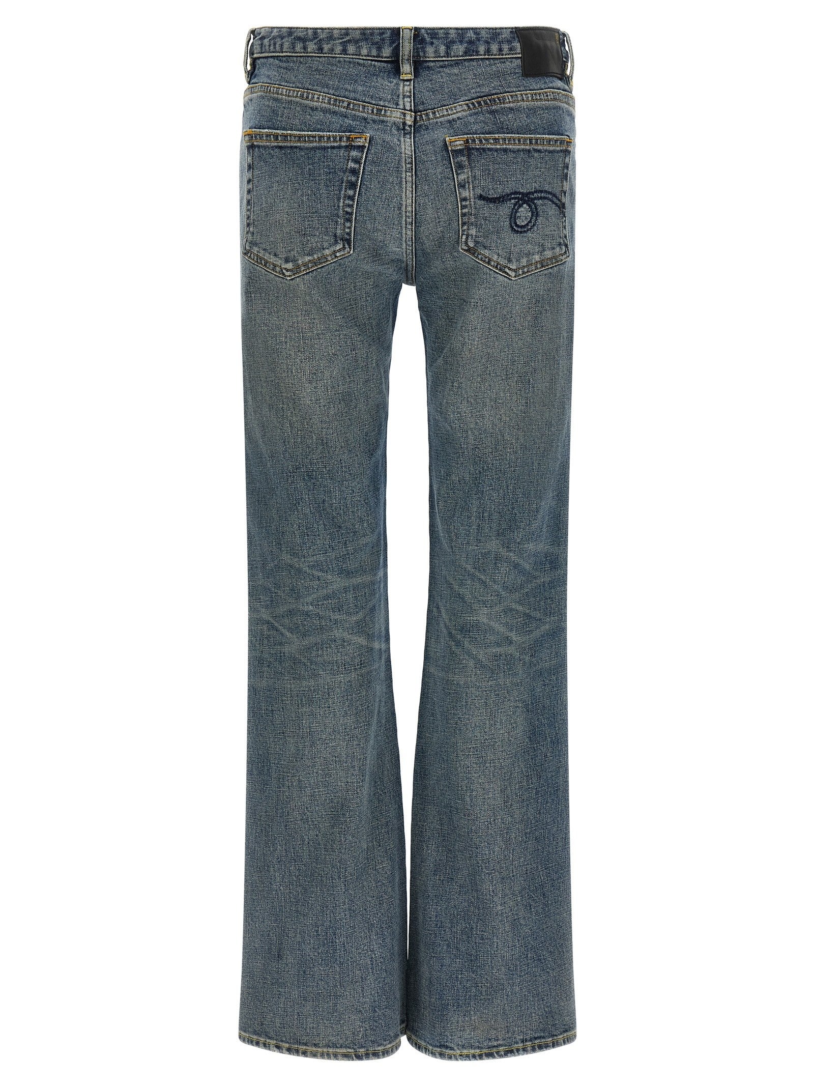 R13 Boy Flare Jeans Blue