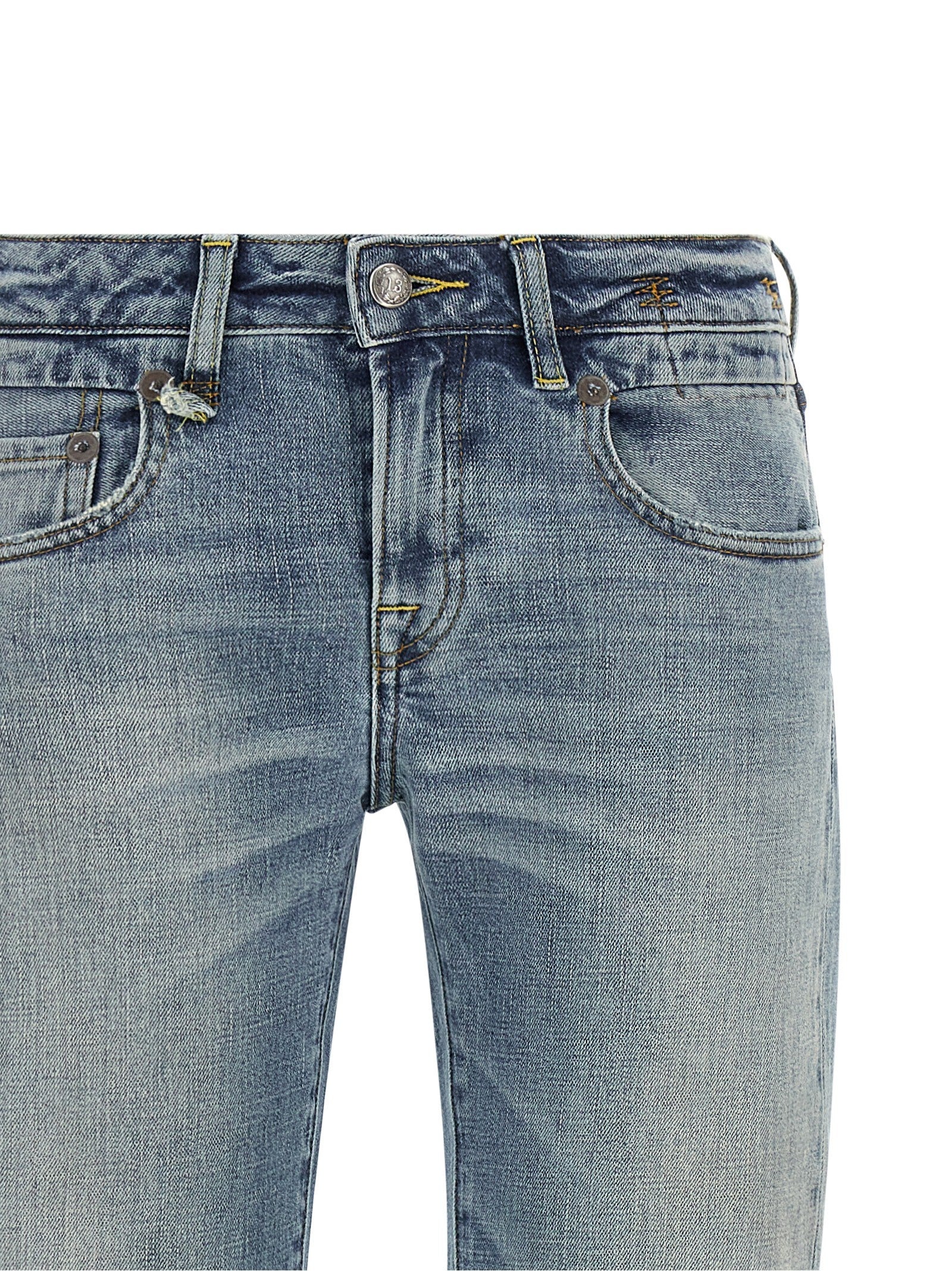 R13 Boy Flare Jeans Blue