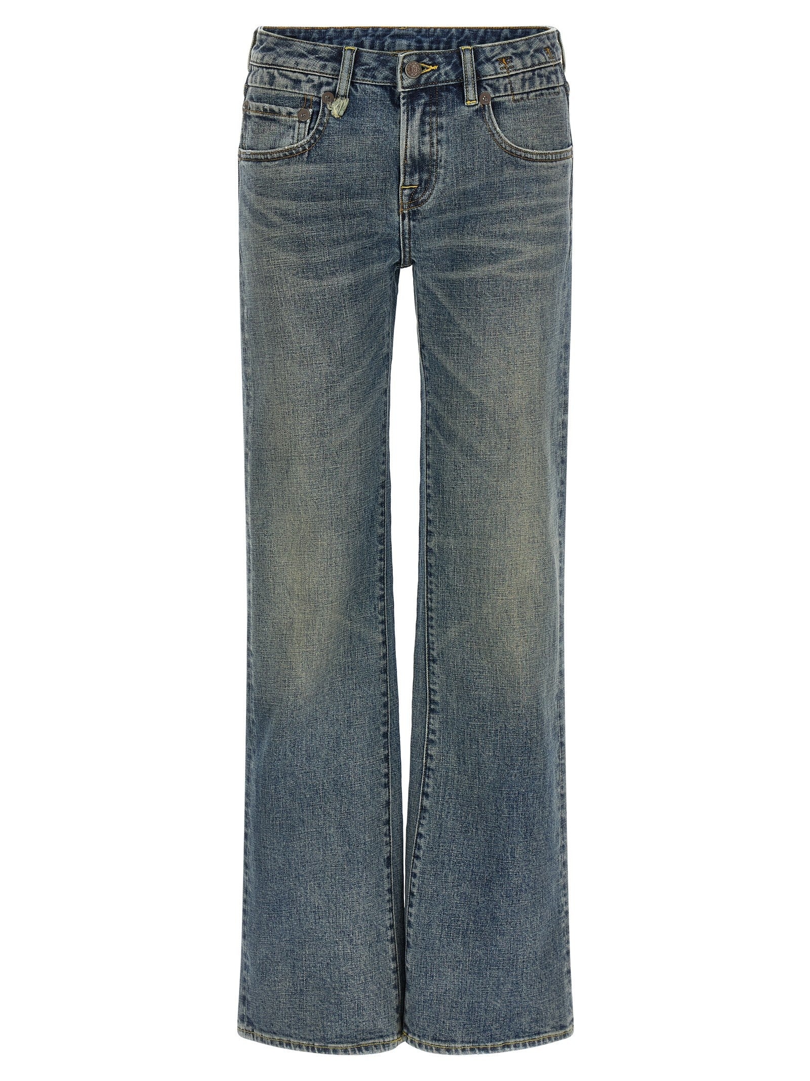 R13 Boy Flare Jeans Blue