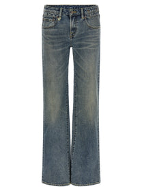 R13 Boy Flare Jeans Blue