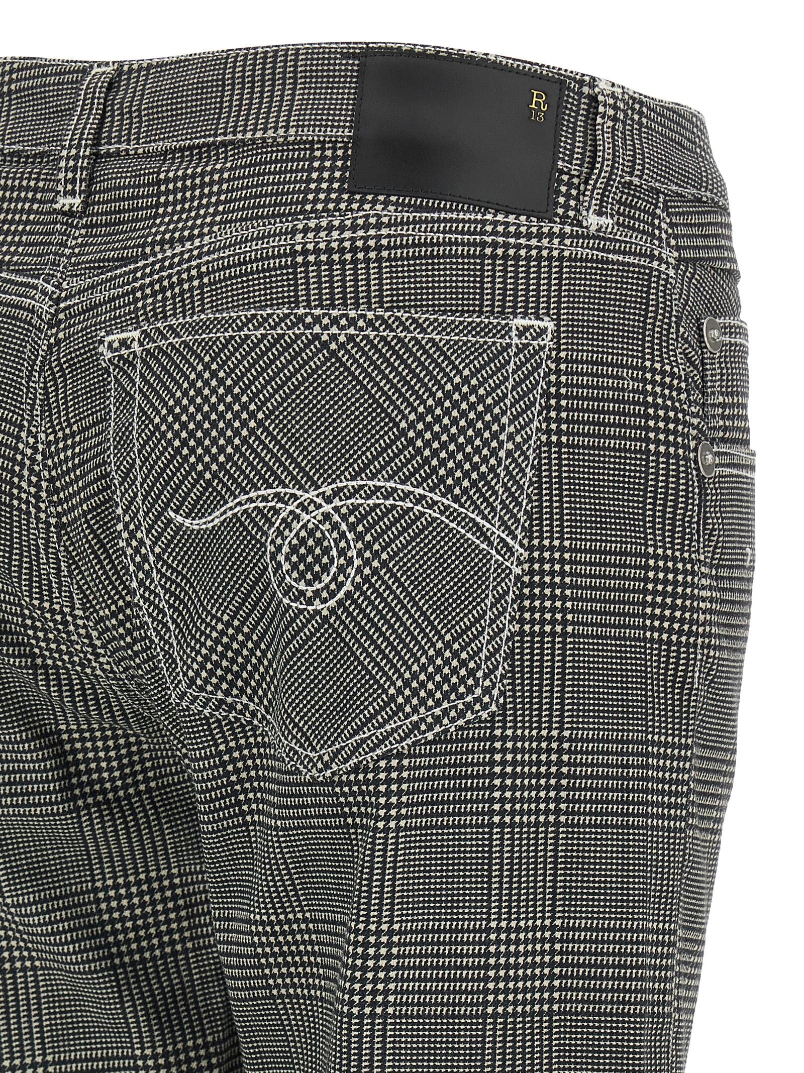 R13 Boy Straight Pants White