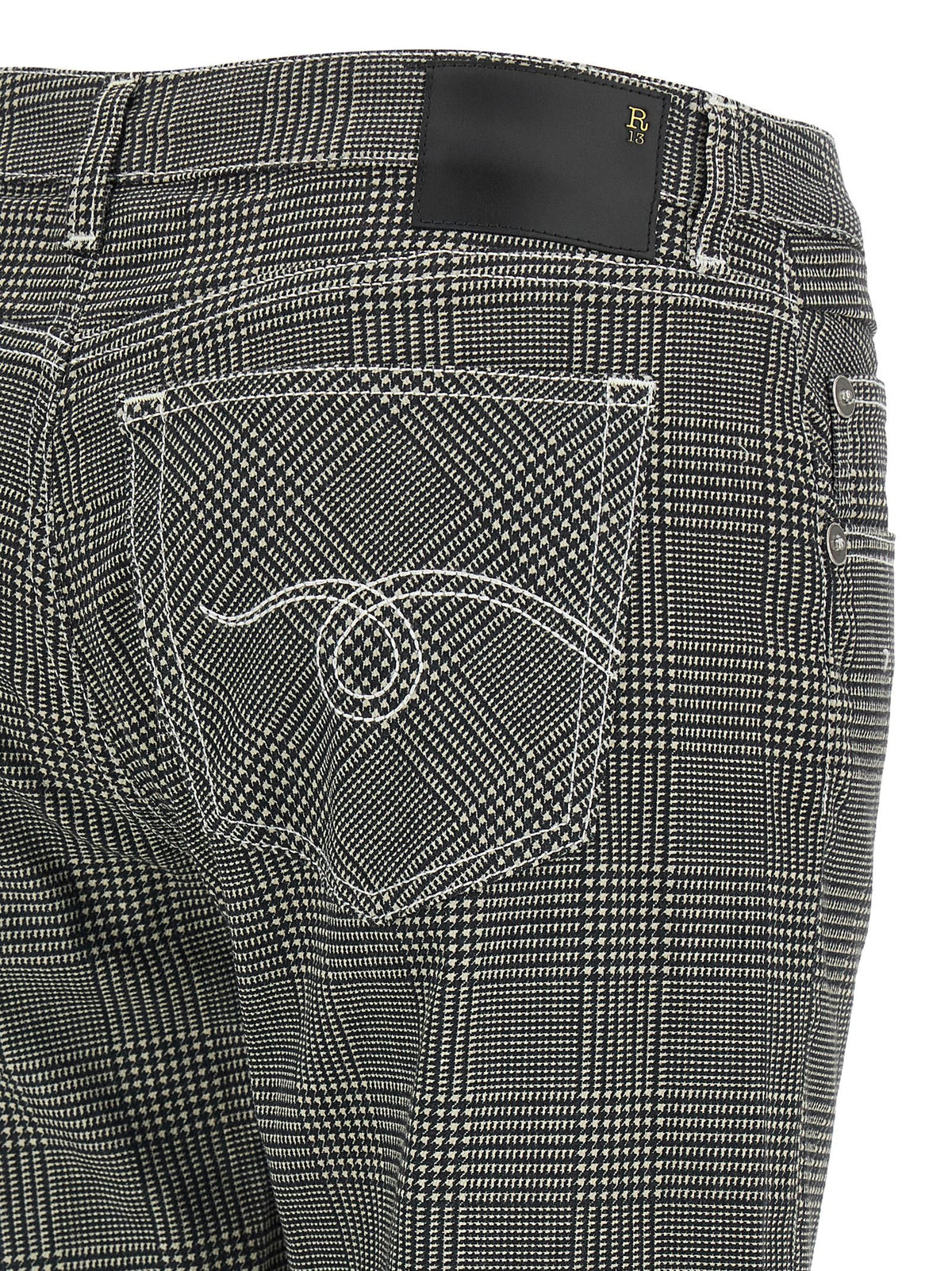R13 Boy Straight Pants White, view 4