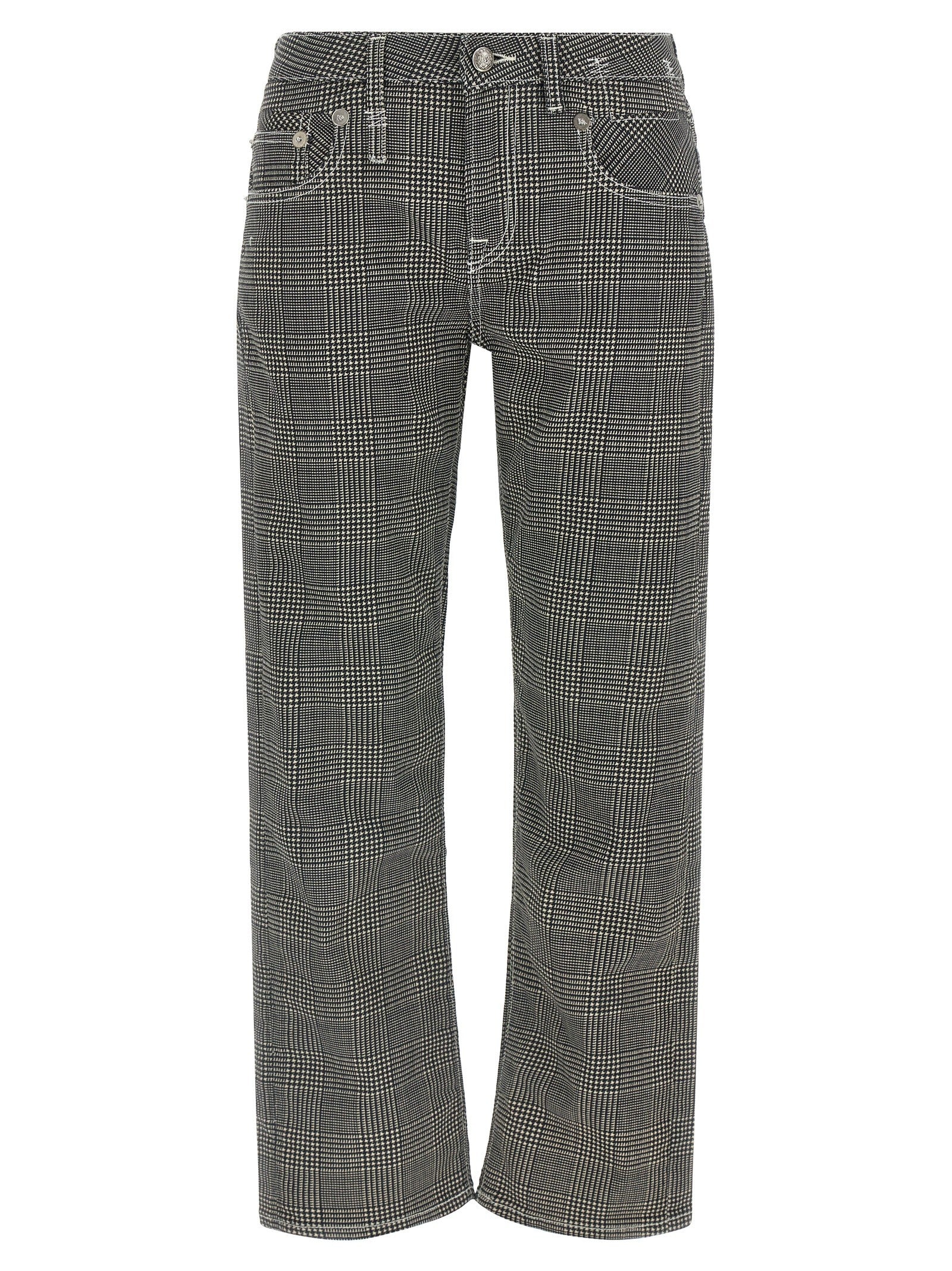 R13 Boy Straight Pants White